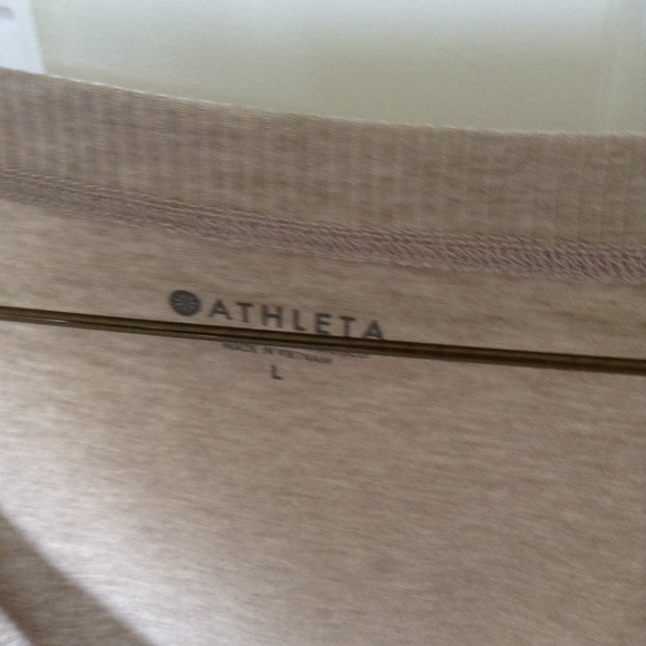 Athleta encore wrap top taupe - Picture 2 of 4